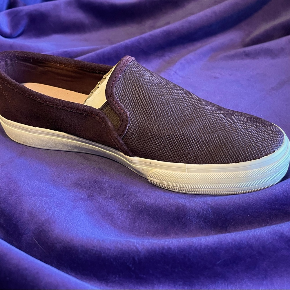 NWT suede Keds double decker slip-ons